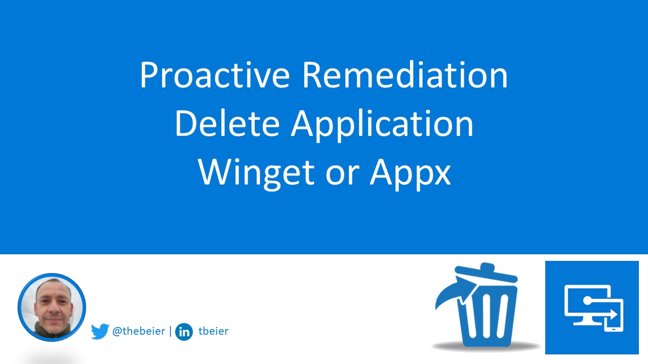 Intune – Proactive Remediation : detect and remove DrawIo