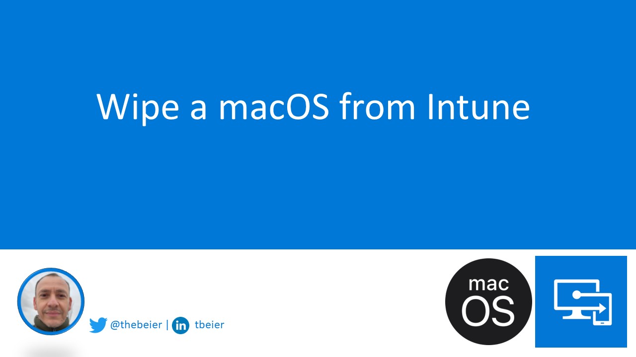 Wipe a macOS from Intune