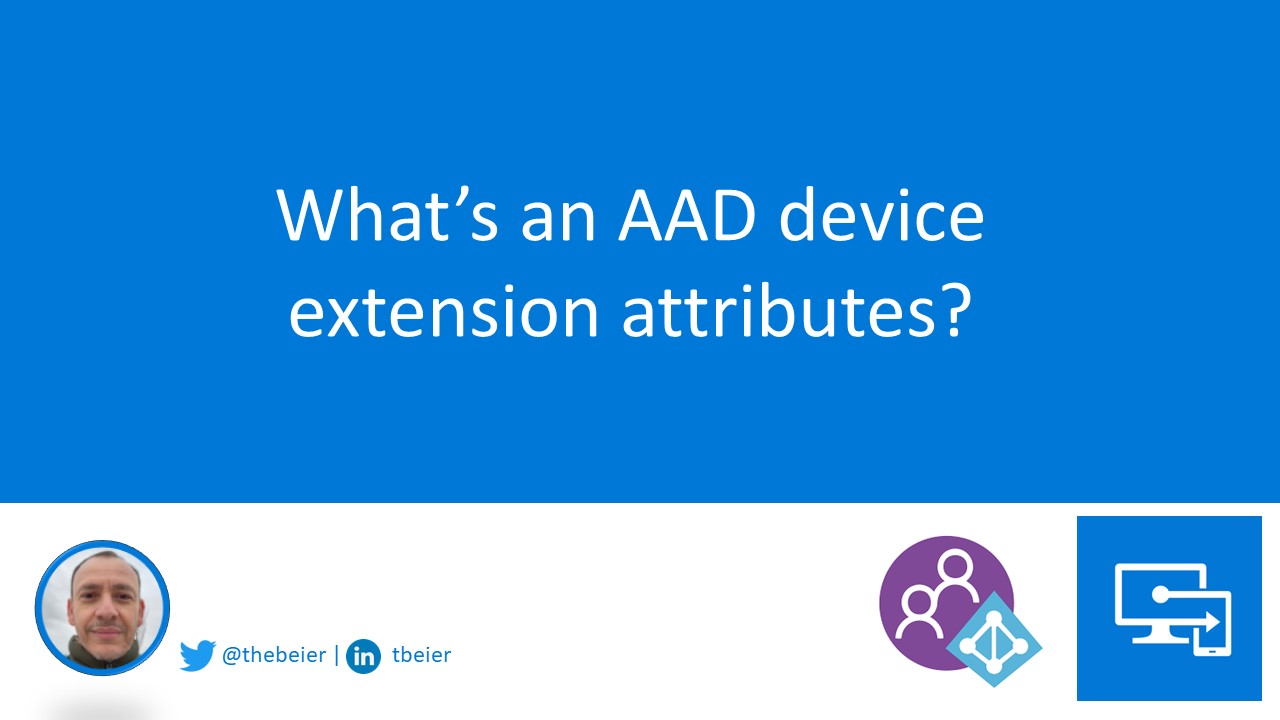 What’s an AAD device extension attribute?